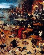 Hieronymus Bosch The Temptation of Saint Anthony. Spain oil painting artist